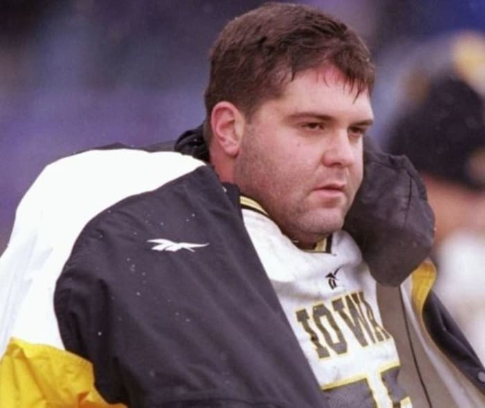 Jon LaFleur was a team captain at the University of Iowa. (Photo courtesy of Hawkeye Recap)